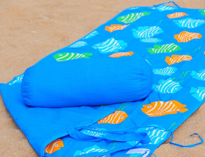 Roll Up Beach Mat + Neck Pillow