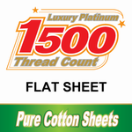 1500TC Cotton Flat Sheets 