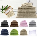 Egyptian Cotton 8 Pieces Bath Towels Combo Set