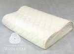 Hybrid Latex Plus Wool Therapeutic Design Pillow Contoured Shape 60 x 40 x 10/12 cm