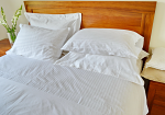 Queen Bed Sheet Set Hotel Grade Egyptian Cotton Classic Stripe